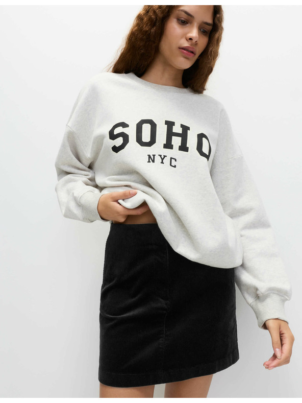 Marks & Spencer Mini suknja A-kroja s visokim udjelom conte Marks & Spencer crna