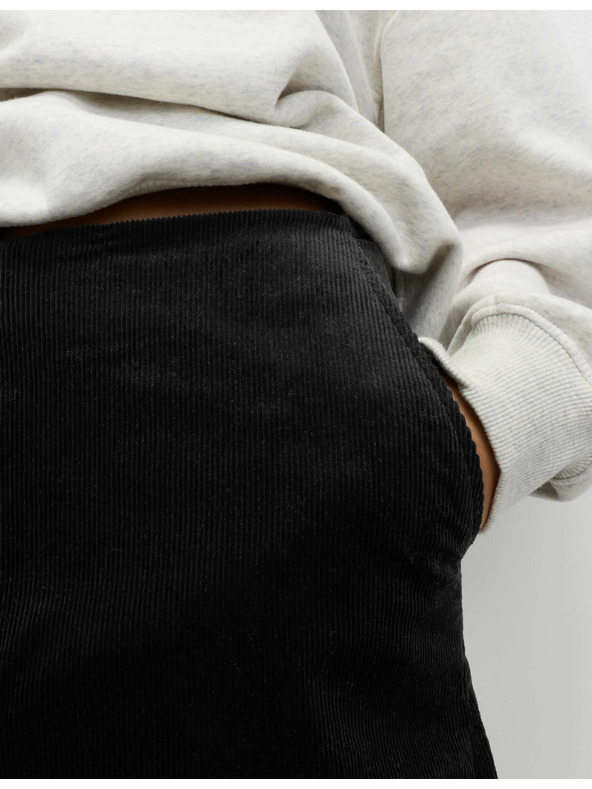 Marks & Spencer Mini suknja A-kroja s visokim udjelom conte Marks & Spencer crna