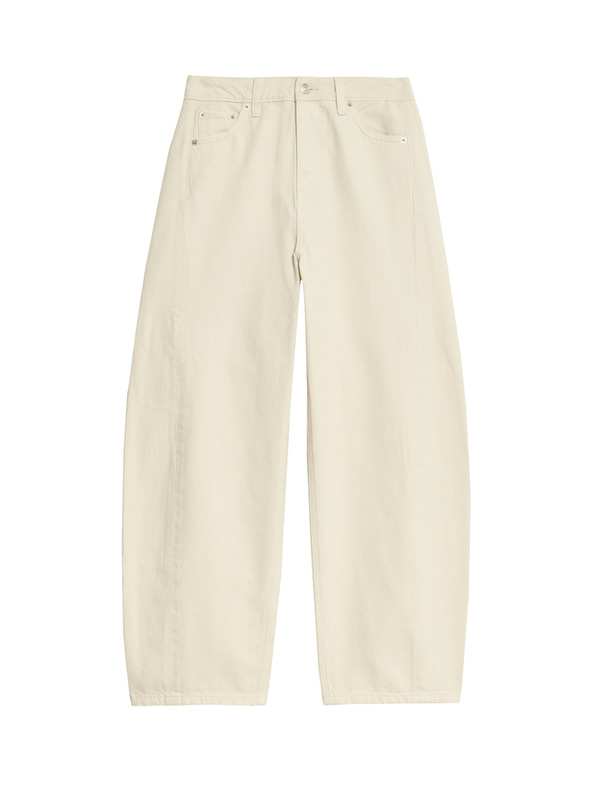 Marks & Spencer Ravne traperice sa srednjim strukom Marks & Spencer krem