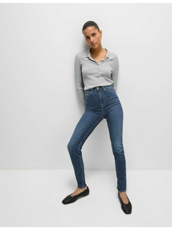 Marks & Spencer Izuzetno meke uske traperice Ivy visokog struka Marks & Spencer mornarsko plava