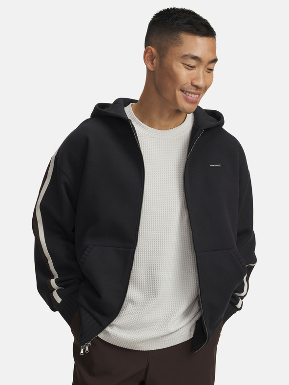 Under Armour Muška mikina Under Armour UA Icon Heavy Rib FZ-BLK