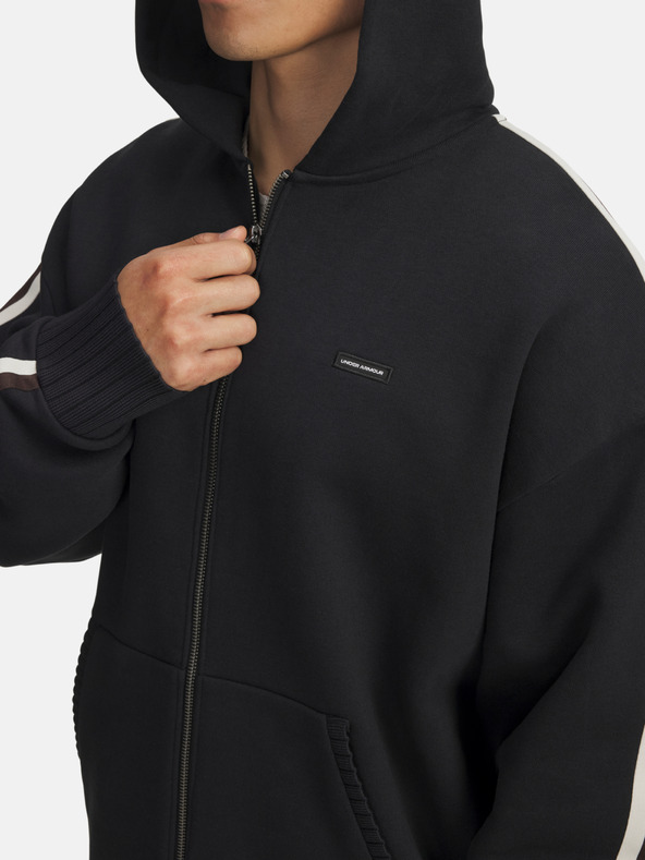 Under Armour Muška mikina Under Armour UA Icon Heavy Rib FZ-BLK