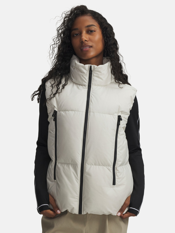 Under Armour Ženski prsluk Under Armour Limitless Down Puffer Vest-WHT
