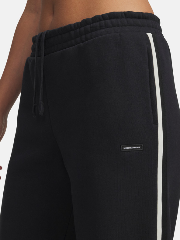 Under Armour Ženske sportske hlače Under Armour Icon HWT Flc Puddle Pant-BLK