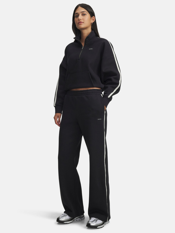 Under Armour Ženske sportske hlače Under Armour Icon HWT Flc Puddle Pant-BLK