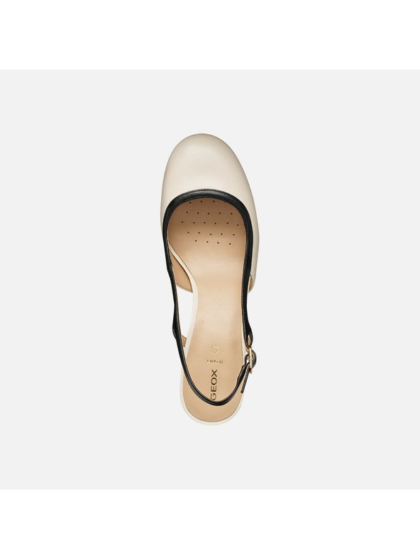 Geox Krem ženska obuća na petu Geox Virnilisa 65