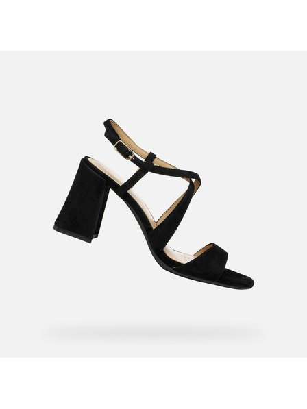 Geox Crna ženska obuća na petu Geox New Eraklia 80 T01