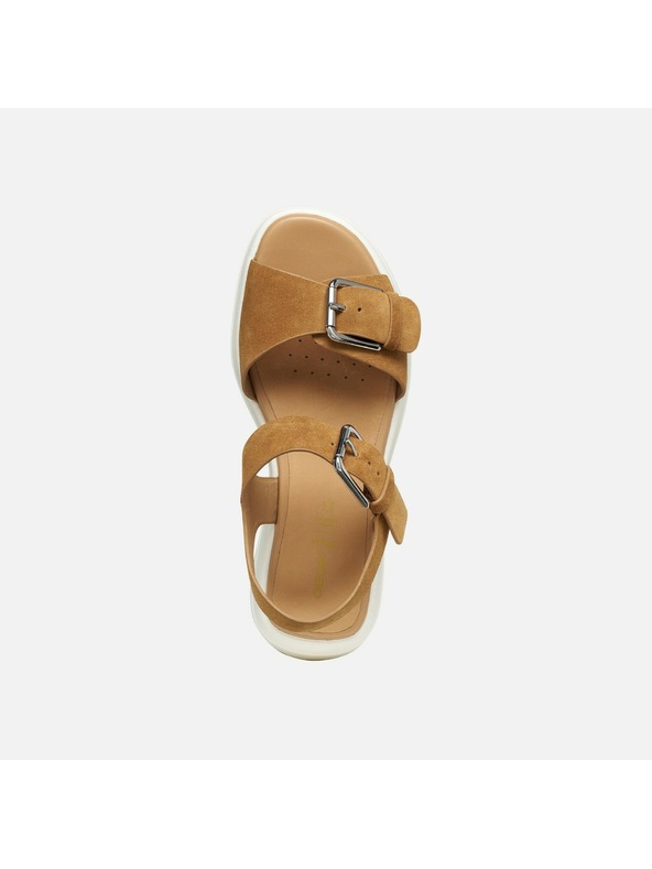 Geox Smeđe ženske sandale Geox Spherica Ecub-3 S