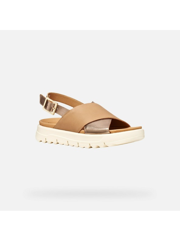 Geox Bež ženske sandale Geox Xand 2.1S