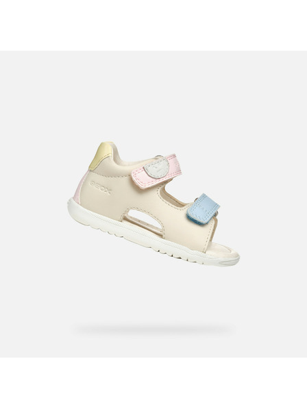 Geox Bež djevojčinske sandale Geox Sandal Macchia