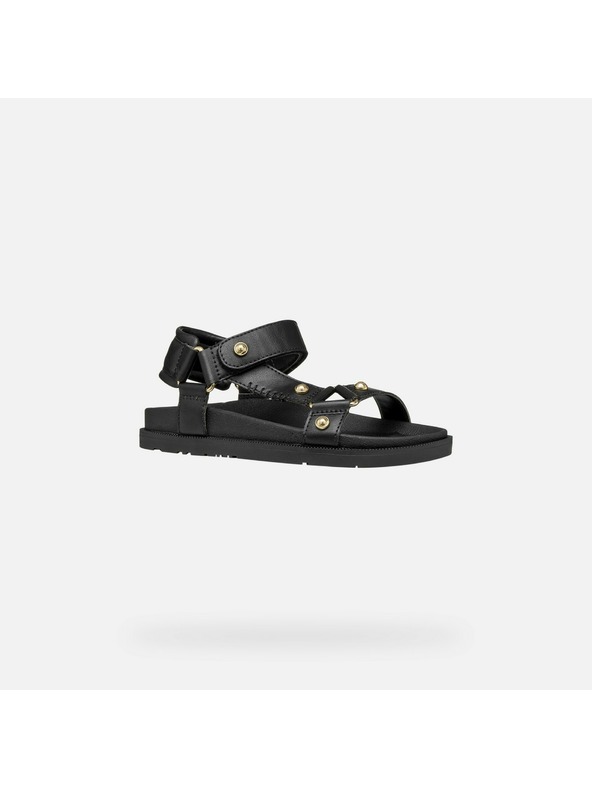Geox Crne djevojčinske sandale Geox Sandal Foammentera