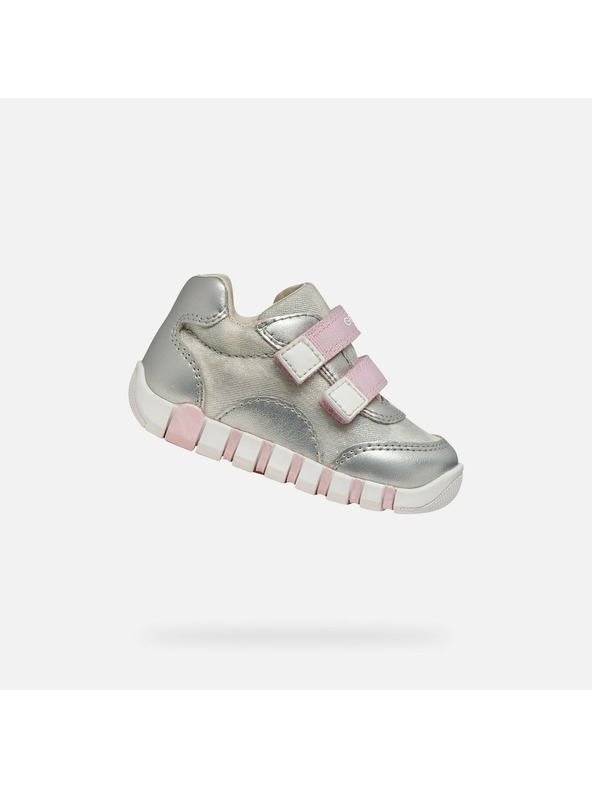 Geox Srebrne djevojčinske cipele za prve korake Geox Iupidoo