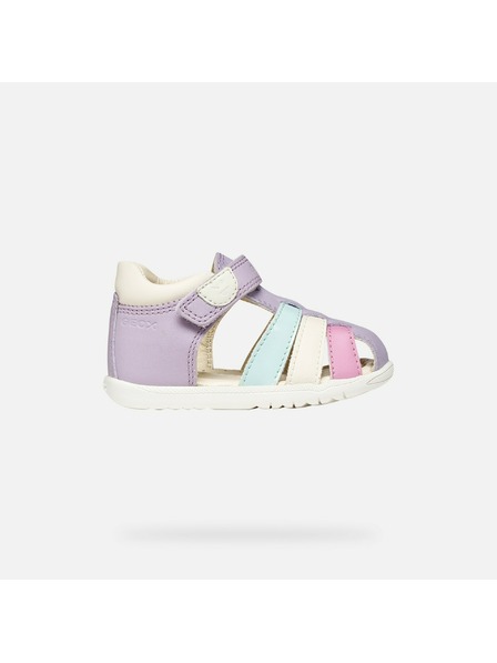 Geox Ljubičaste djevojčinske cipele za prve korake Geox Sandal Macchia