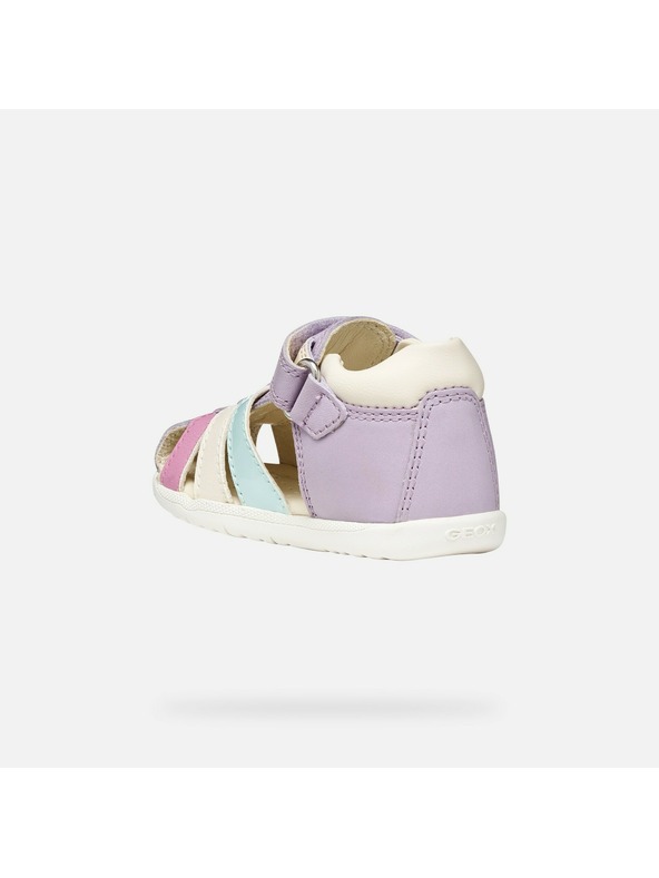 Geox Ljubičaste djevojčinske cipele za prve korake Geox Sandal Macchia