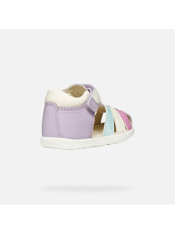Geox Ljubičaste djevojčinske cipele za prve korake Geox Sandal Macchia