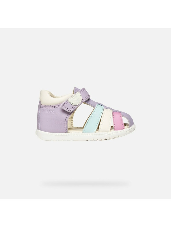Geox Ljubičaste djevojčinske cipele za prve korake Geox Sandal Macchia