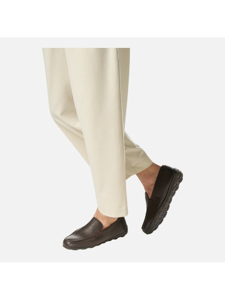 Geox Tamno smeđe muške mokasine Geox Spherica EC16