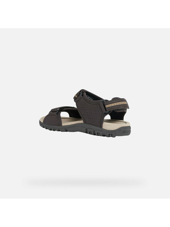 Geox Tamno smeđe muške sandale Geox Uomo Sandal Strada