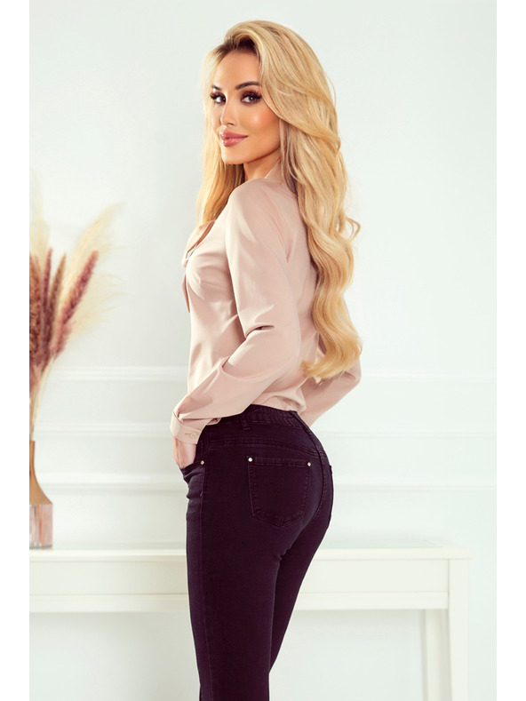 numoco Bluza s vezom - bež boja