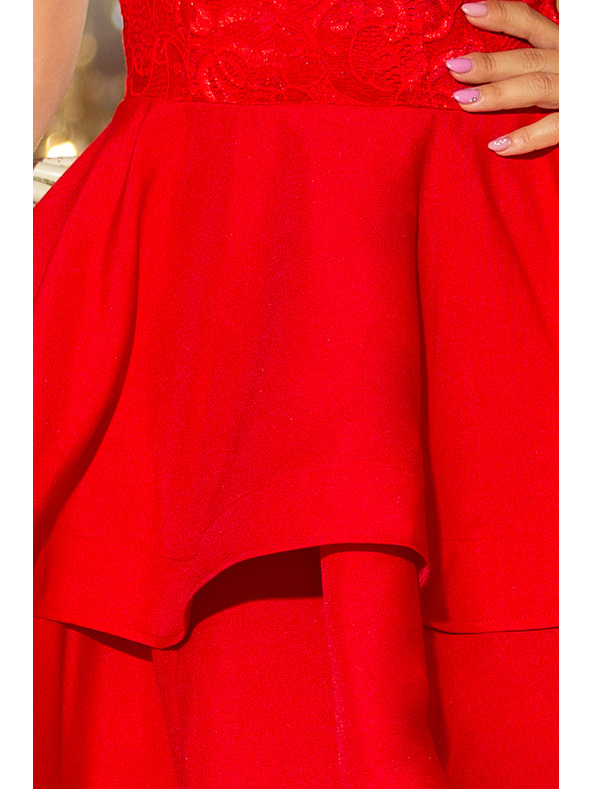 numoco LAURA haljine s čipkom - crvena