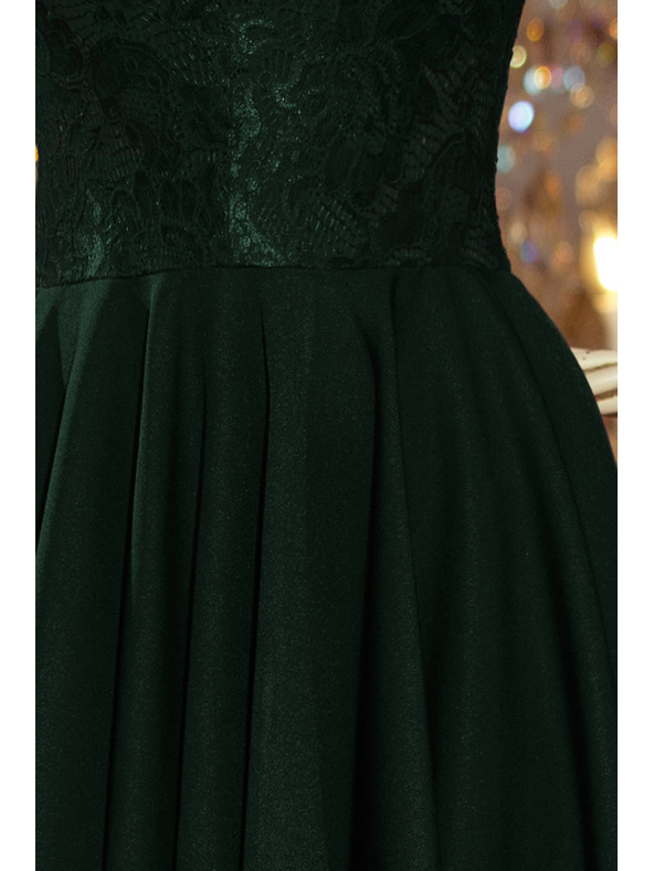 numoco NICOLLE - Ekskluzivne haljine s čipkom - tamno zelene