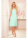 numoco LILA Plisirane haljine s kratkim rukavom - Mentina boja