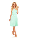 numoco LILA Plisirane haljine s kratkim rukavom - Mentina boja