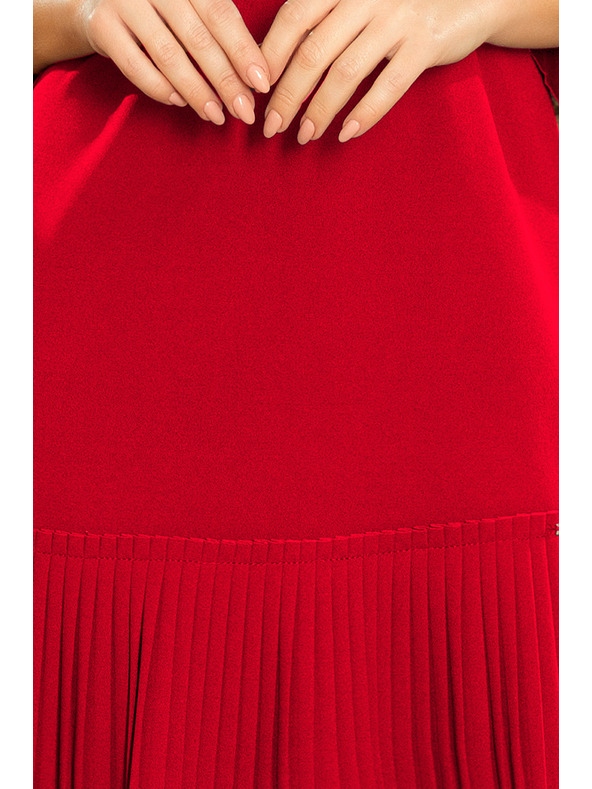 numoco LUCY - plisirane udobne haljine - crvene