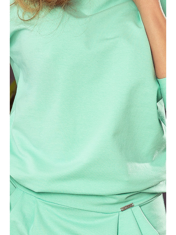 numoco Haljine CRISTINA - Sportske haljine s prorezom na leđima - metvica