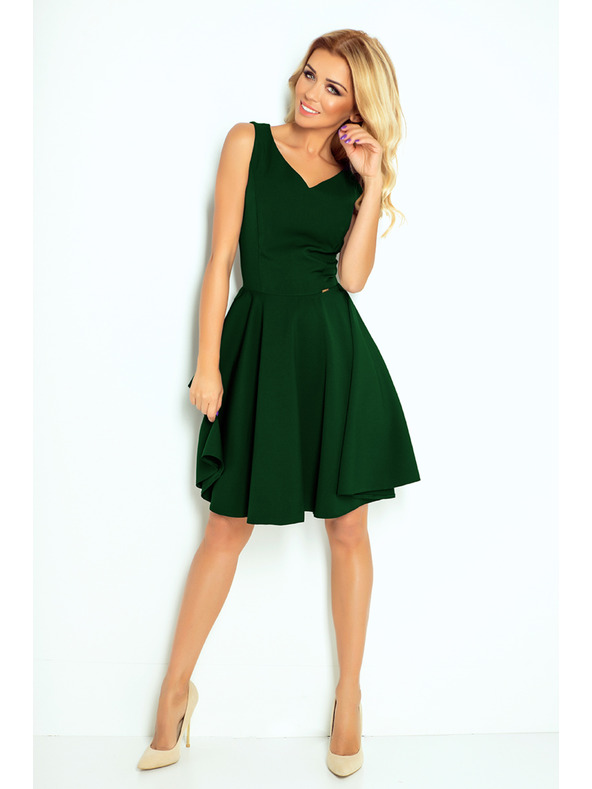 numoco Haljine - srcoliki izrez - tamno zelena