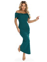 numoco Senzualne midi haljine s mašnom na izrezu - boce zelena