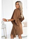 numoco SOFIA Leptir haljine s vezivanjem u struku - cappuccino