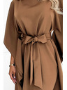 numoco SOFIA Leptir haljine s vezivanjem u struku - cappuccino
