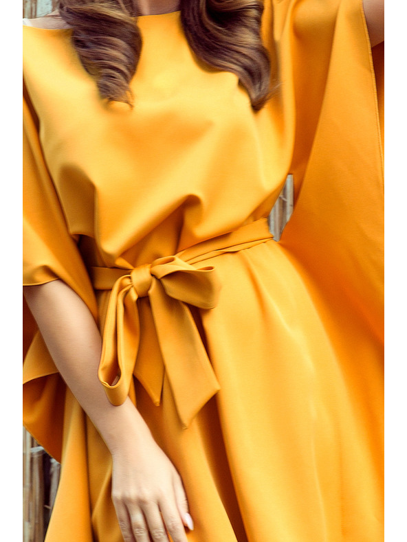 numoco SOFIA Leptir haljine - medena boja