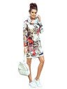 numoco IRENE Rolka haljina - šareni uzorak