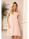 numoco CELINE Trapezaste haljine s džepovima - pastelno ružičasta