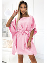 numoco SOFIA Leptir haljina - pastelno ružičasta