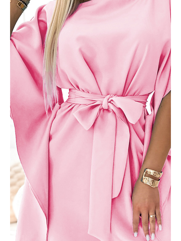 numoco SOFIA Leptir haljina - pastelno ružičasta