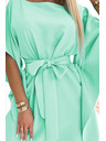 numoco SOFIA Ženske leptir haljine sa vezivanjem struka - mentol zelena