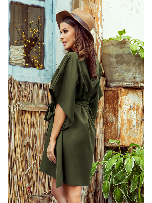 numoco SOFIA Leptir haljina - KHAKI