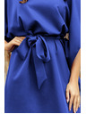 numoco SOFIA Leptir haljine s vezivanjem u struku - plava