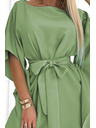 numoco SOFIA Leptir haljine s vezivanjem u struku - maslinasta