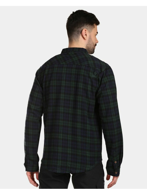 Kilpi Muška sportska flanelska majica Kilpi FLANNY-M tamno zelena