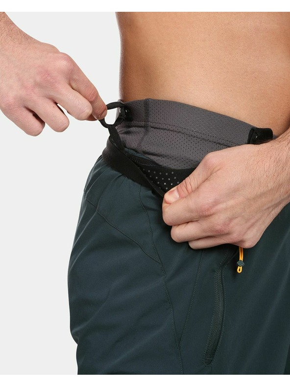 Kilpi Muške kratke biciklističke hlače za slobodni stil Kilpi HIXON-M Tamnozelene