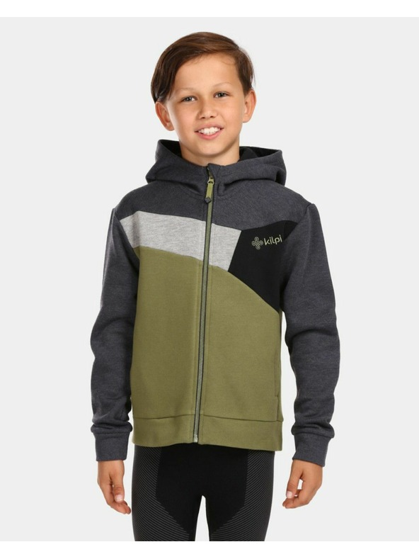 Kilpi Dječji pamučni hoodie Kilpi PREDA-JB Zelena