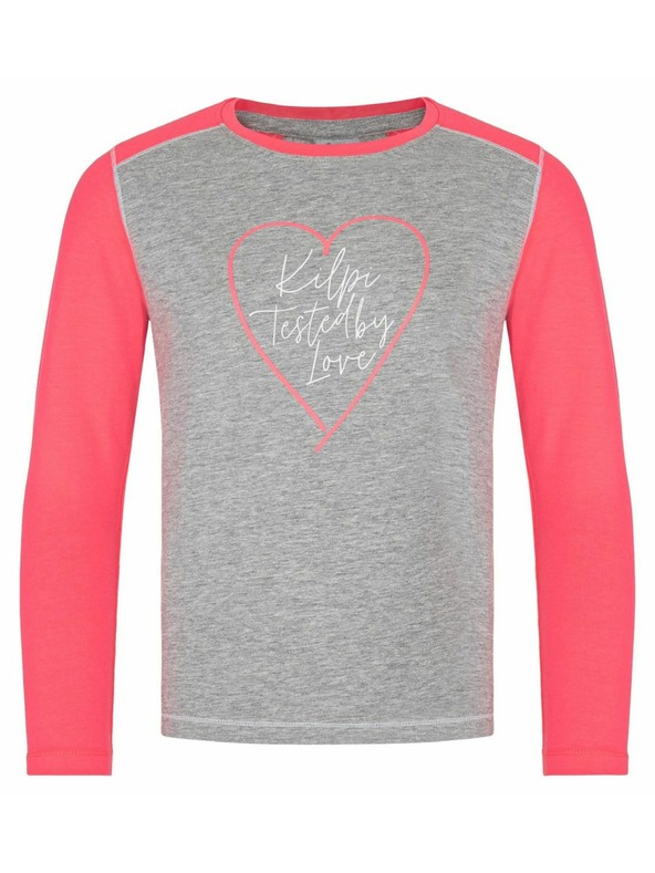 Kilpi Djevojčinska pamučna majica dugih rukava Kilpi SONIER-JG Svijetlo siva