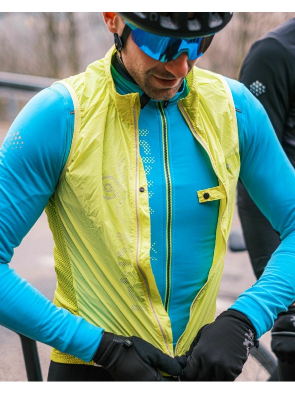 Kilpi Muški biciklistički prsluk Kilpi FLOW-M Svijetlozeleni