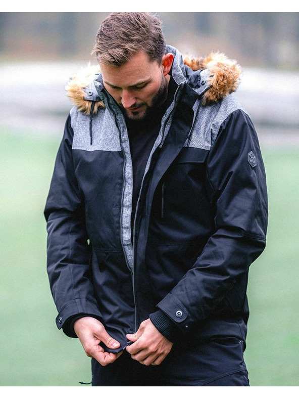 Kilpi Muška zimska zatoplena jakna Kilpi ALPHA-M Crna