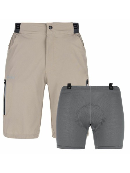 Kilpi Muške biciklističke kratke hlačice Kilpi TRACKEE-M Bež