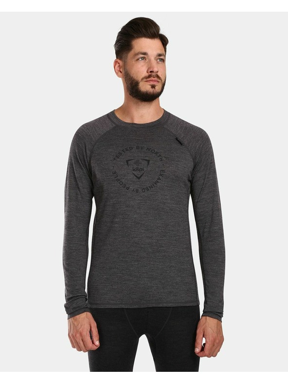 Kilpi Muško termodonje rublje s dugim rukavima Kilpi MAVORA TOP-M Tamnosiva